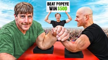 Beat World's Largest Arm at Arm Wrestling, Win $500