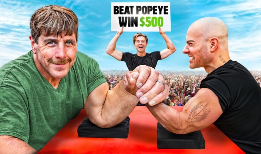 Beat World's Largest Arm at Arm Wrestling, Win $500