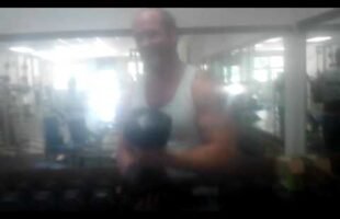 65L/b  one finger dumbell curl Wow!