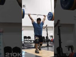 Gigachad Bulked Up Big Time! 210kg Clean & Jerk #weightlifting