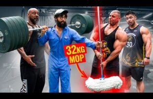 ELITE Powerlifter ANATOLY Use 32kg Mop | Pretended to be a CLEANER in a GYM #35