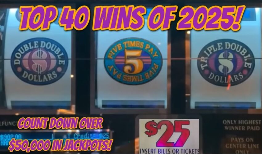I won over $50,000 playing slots! Top 40 Wins of 2025 countdown! Jackpots! Handpays! Big slot wins!