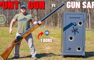 PUNT GUN vs Gun Safe (The Biggest Shotgun EVER!!!)