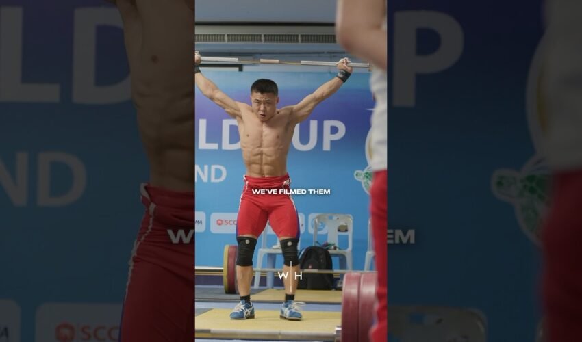 Top Secret North Korean Weightlifting Training 🍿😳 #weightlifting #olympicweightlifting