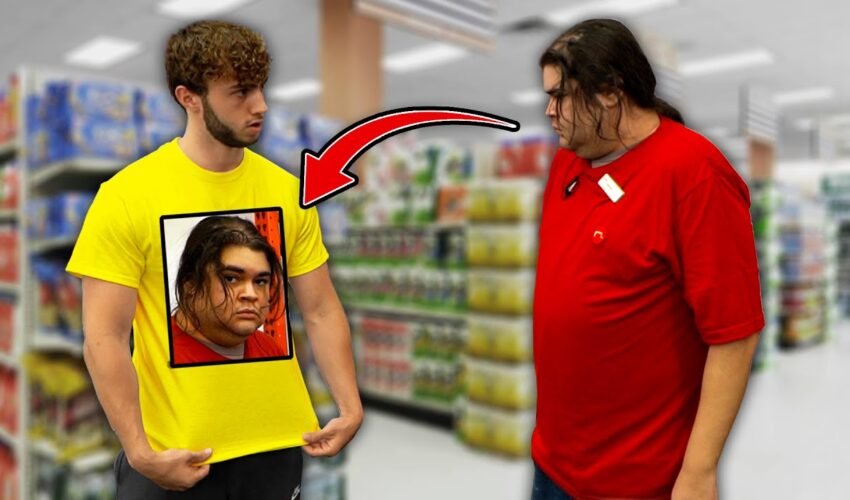 Wearing Shirts with Strangers Faces on Them Prank