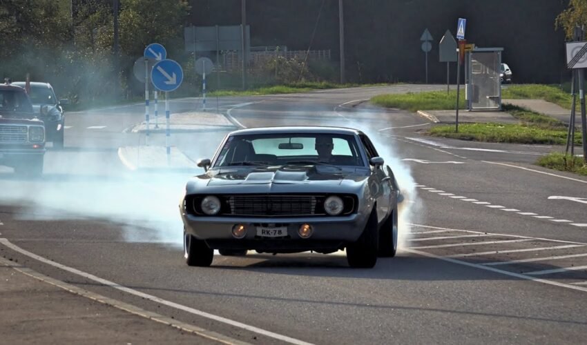 Best Muscle Car Sounds and Burnouts 2024!