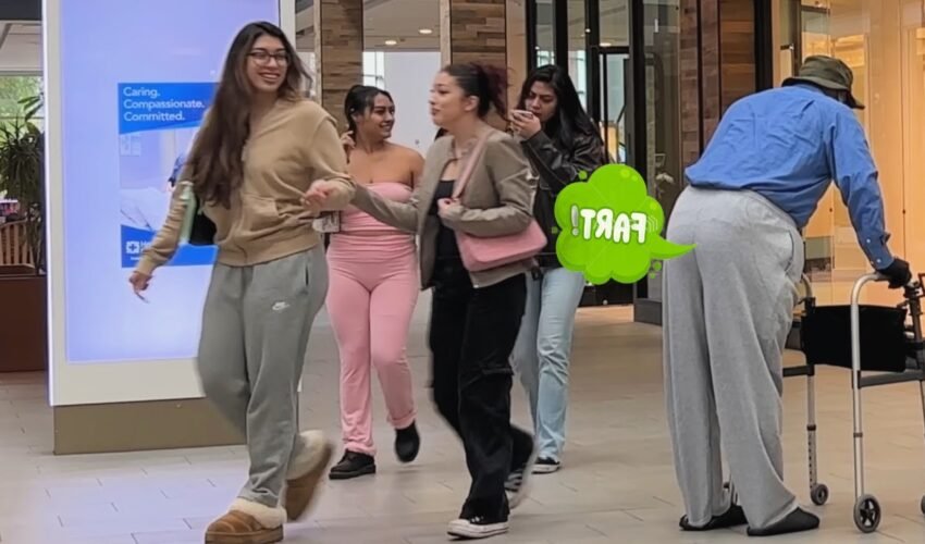 Best Of Bad Grandpa Farting On Girls At The Mall Part 2!!!