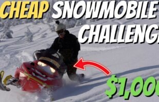 Cheap Snowmobile Challenge