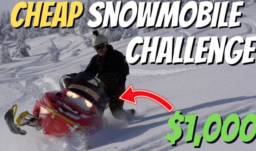Cheap Snowmobile Challenge