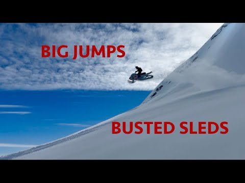 Cliff drops and Busted Sleds!! Spring Riding in Valdez Ak! #alaska #mountains #snowmobile
