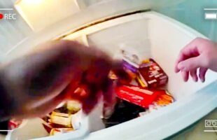 Cops Open Son's Freezer & Immediately Arrest Him