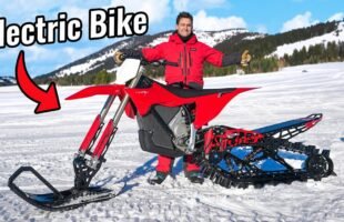 Electric Dirt Bike for Snow!