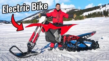 Electric Dirt Bike for Snow!