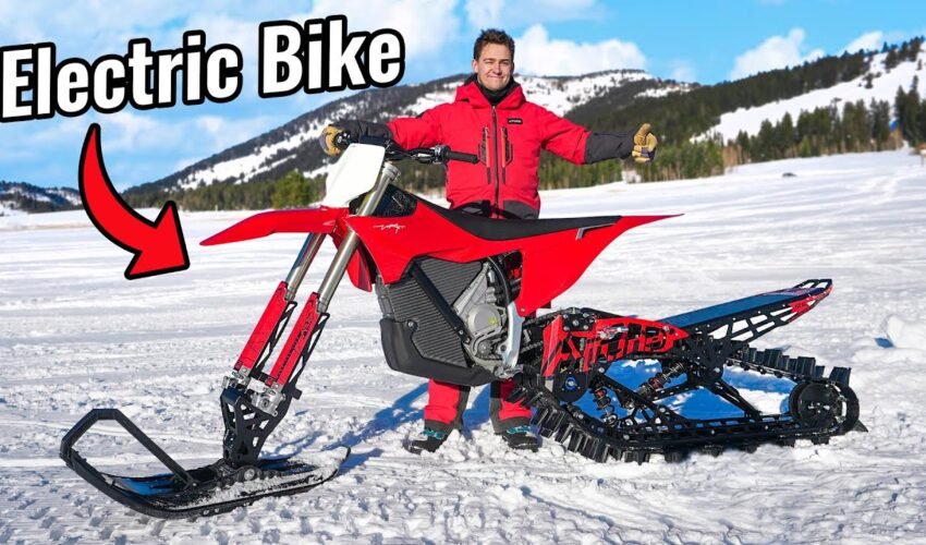 Electric Dirt Bike for Snow!