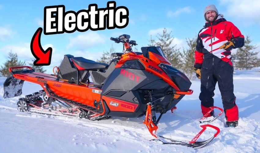 Electric Motor Swapped Snowmobile!
