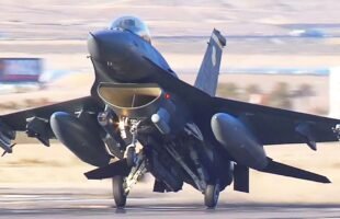 F-16 Fighting Falcon Fighter Jet Take Off U.S. Air Force