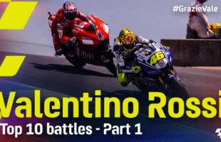 #GrazieVale: Valentino Rossi's Top 10 battles – Part 1