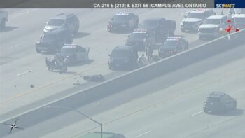 High-speed motorcycle chase ends in violent crash on Southern California freeway