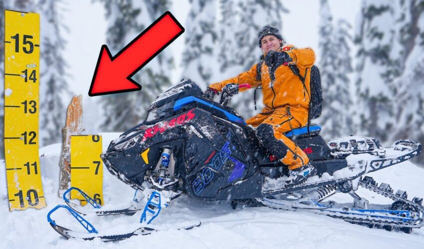 I Crashed My Friends Snowmobile (Throttle Stuck)