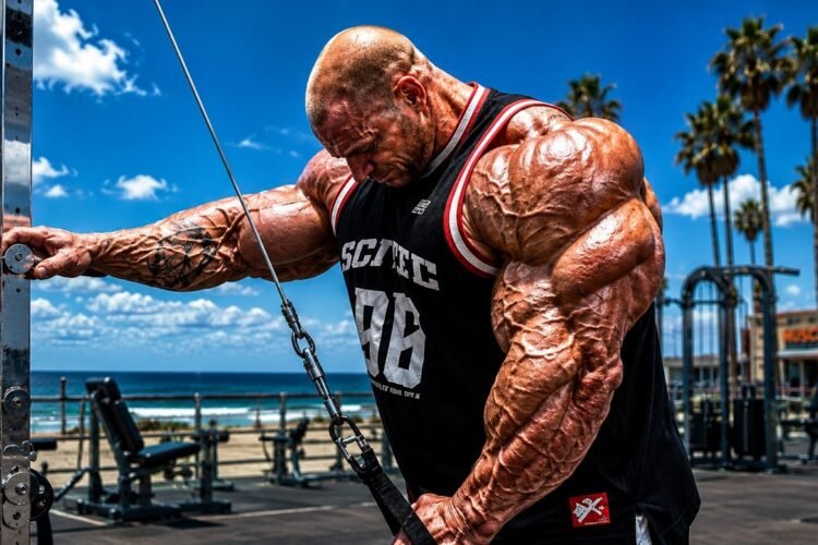 MICHAL KRIZO IGNITES BOLTS OF BODYBUILDING — BEACH WORKOUT TURNS INTO A MONSTER MASS EXPLOSION