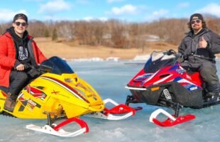 Mini Snowmobile Testing
