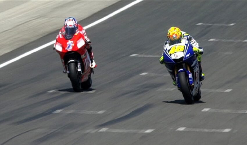 MotoGP Historic Battles — Rossi vs Stoner Laguna Seca 08'