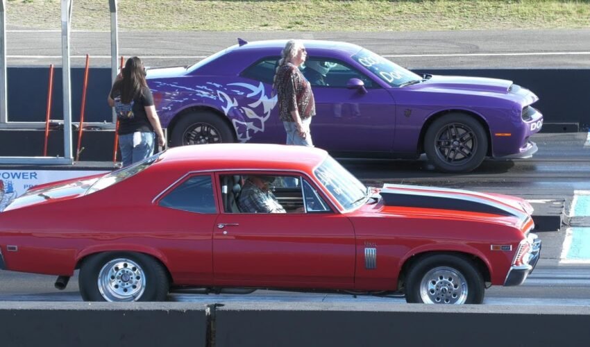 New vs Old Muscle Cars Drag Racing