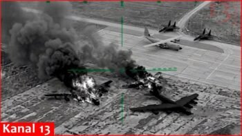 Ukraine struck Tu-142 bombers in Taganrog military airfield, aircraft caught fire