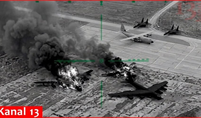 Ukraine struck Tu-142 bombers in Taganrog military airfield, aircraft caught fire