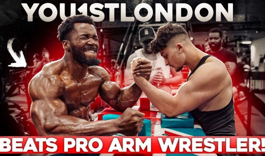 Bodybuilder YOU1STLONDON Beats a Professional Arm Wrestler in Arm Wrestling!