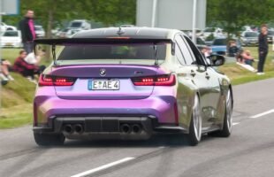 Cars Leaving a Car Meet!