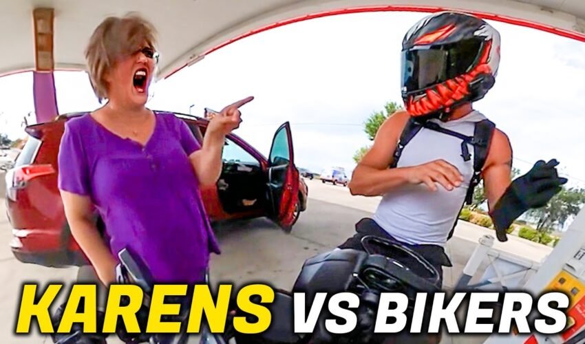 CRAZY KARENS vs BIKERS | EPIC & CRAZY MOTORCYCLE MOMENTS 2024 #29