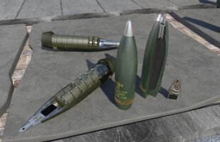How does the ammunition of a towed artillery work?