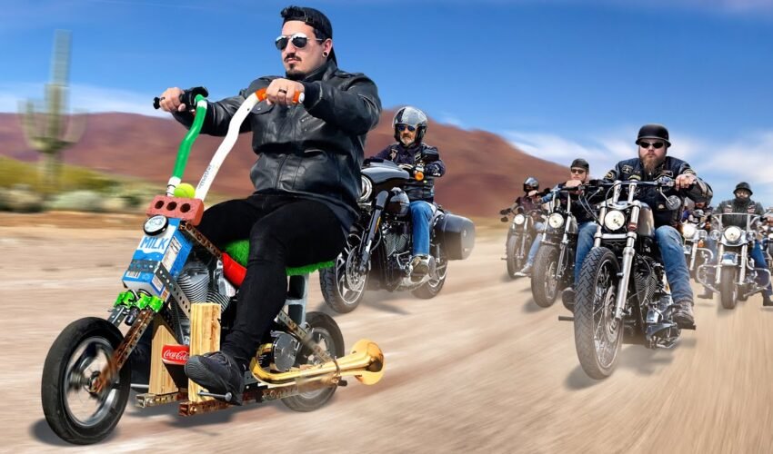 I Built a Motorcycle out of Trash