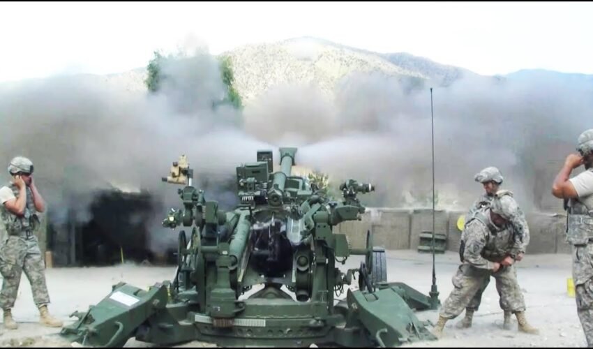 M777 Artillery Engages Taliban With Direct Fire