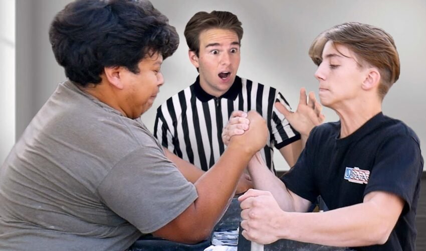 Prodigy Kid Destroys Everyone at Armwrestling!