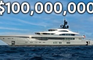 Touring a $100,000,000 Brand New MEGAYACHT with 2 Swimming Pools