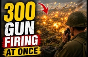 300 Guns Firing at Once – The Brutal Reality of WWII Artillery