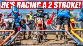 6-Year-Old Motocross Superstar goes 2 Stroke!