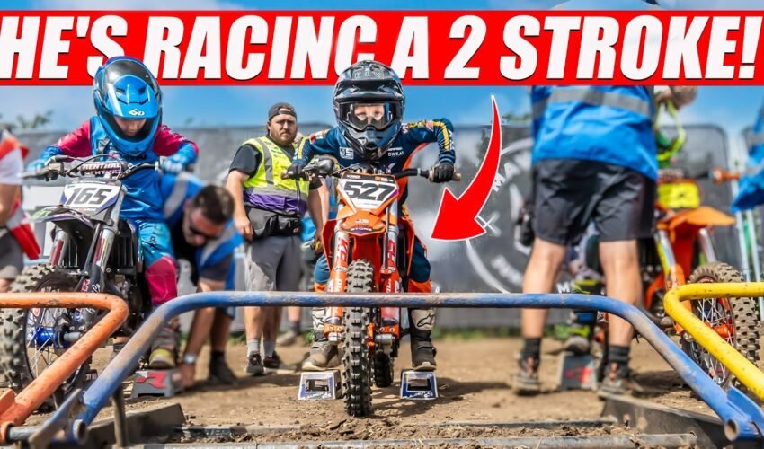 6-Year-Old Motocross Superstar goes 2 Stroke!