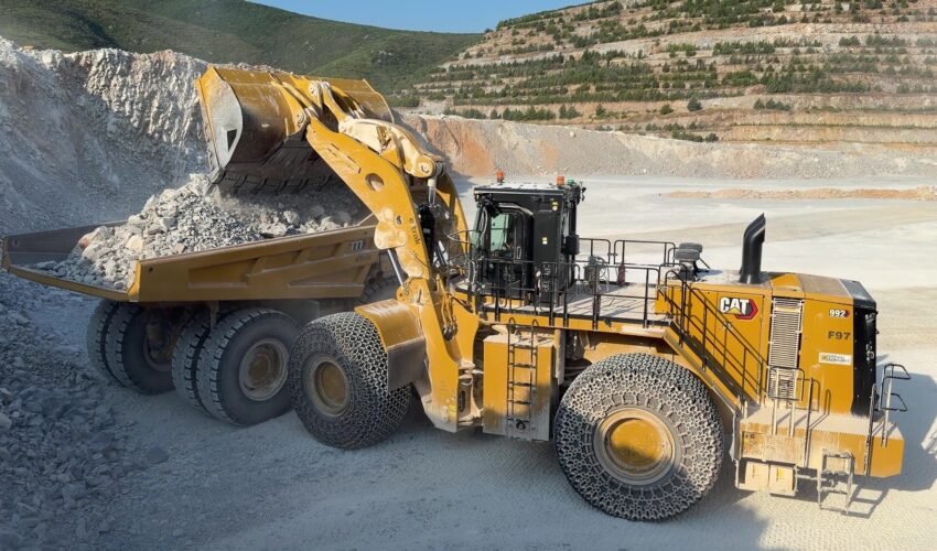 Brand New Caterpillar Equipment Working On Aggregates Quarry – Interkat SA