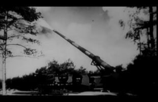 German Railroad Guns in Action Near Verdun, France WW2 Artillery Footage with Sound