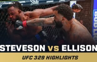ROUND 1 TKO 😤 | Gable Steveson vs. Elisha Ellison | UFC 329 Mini Fight Highlights