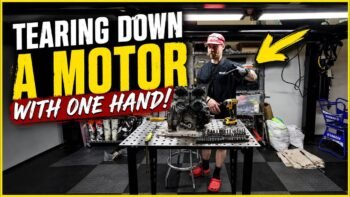 Tearing Down a Snowmobile Motor With ONE HAND❗️