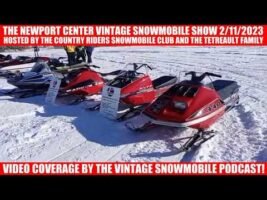 Vintage Snowmobile Show Coverage Newport Center Vermont 2/11/2023 REPLAY
