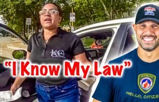 When Police Tell an Entitled 23-Year-Old Her Car's Getting Towed