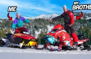 CAN I BEAT MY BROTHER ON AN ANCIENT SNOWMOBILE?
