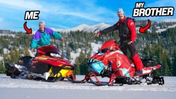 CAN I BEAT MY BROTHER ON AN ANCIENT SNOWMOBILE?