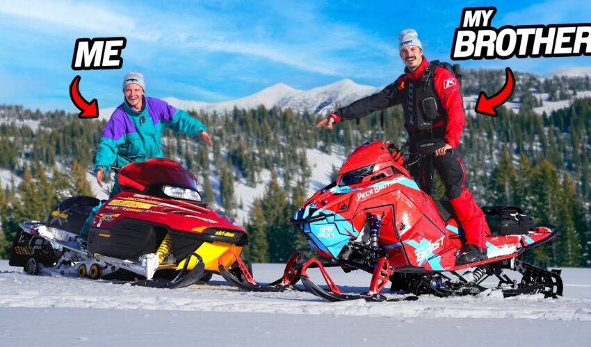 CAN I BEAT MY BROTHER ON AN ANCIENT SNOWMOBILE?
