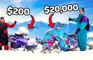 CHEAP VS EXPENSIVE SNOWMOBILING
